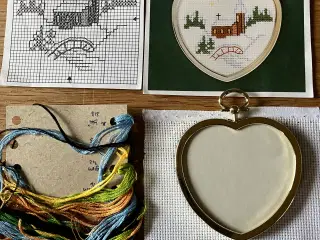 Julebroderi med ramme