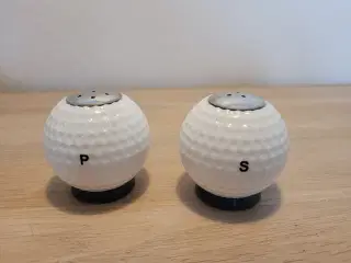Golf kugler som salt og peber sæt.