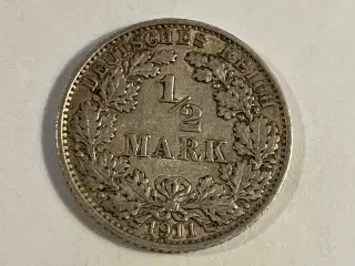 1/2 Mark 1911 Germany