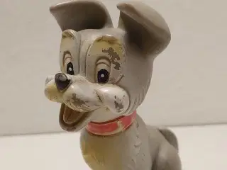 Vintage Walt Disney gummi pivedyr. Hunden Vaks.