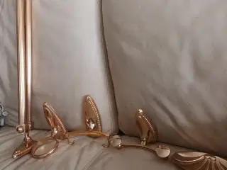 NYT VINTAGE KOBBER HÅNDKLÆDE HOLDERE,  SÆBESKÅL FR