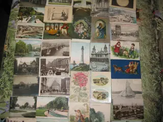 Samling England postkort 63 stk.
