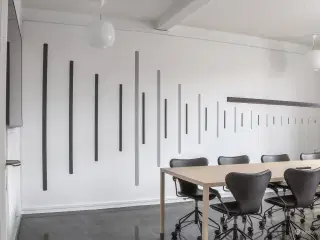 Kontorpladser i nyistandsat penthouse på Vesterbro med ro. grøn udsigt og all-inclusive