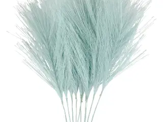 Kunstige fjer, L: 15 cm, B: 8 cm, lyseblå, 10stk./ 1 pk.