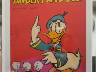 Første anders and blad 1949 nr 1 KØBES! 