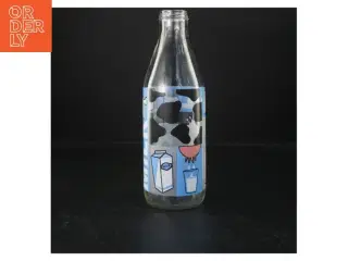Glasflaske med ko-motiv fra Cerve (str. 26 cm)
