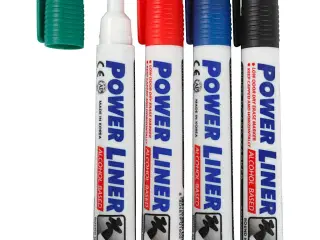 Whiteboardmarker 4 stk. - Sort, Blå, Grøn, Rød