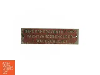 Skilt (str. 17 x 5 cm)