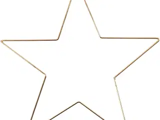 Elegant Guld Metalstjerne 30 cm - Vægdekoration