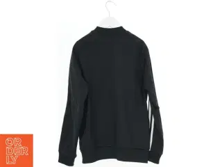 Sort Adidas zip-up trøje med striber fra Adidas (str. 152)