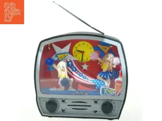 Clockradio med cheerleader tema (str. 24x23 cm)