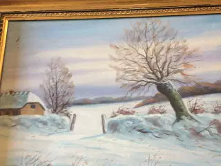 Vinterlandskab af F. Holm