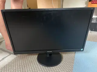 Pc skærm 24’ m HDMI, DVU og VGA stik