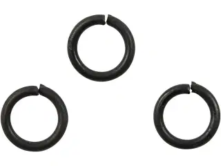 O-ring, str. 7 mm, tykkelse 1 mm, sort, 50stk./ 1 pk.