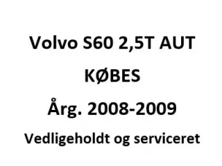 KØBES Volvo S60 Aut. KØBES