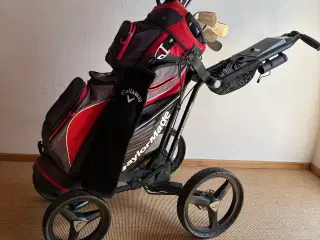 Herre Golfsæt med vogn og herre Adidas sko str. 43