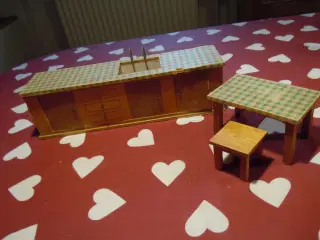 Retro dukkehus møbler