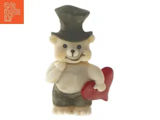 Dekorationsbamser med hjerte, 12 stk. (str. 12 styk, 8 cm)