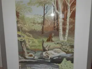 Akvarel m skovsø