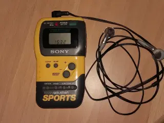Walkman Sony FM/AM sports gul Vintage.