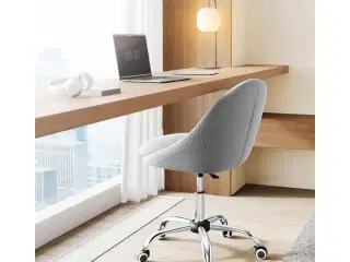 Kontorstol SONGMICS – drejestol uden armlæn, højdejusterbar, grå