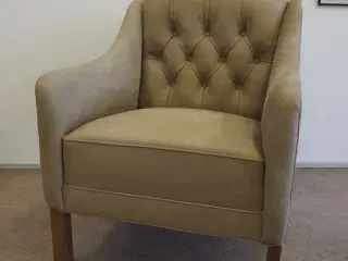 Lounge stol i nubuck læder