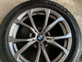 4 BMW Alufælge 17” med Continental vinterdæk 