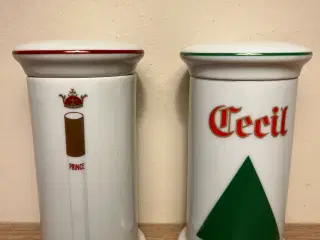 Flotte gamle cigaretholdere fra Bing og Grøndahl 