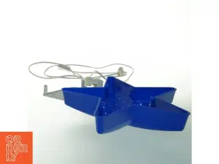 Blå stjerneformet lampe fra IKEA (str. 28x10 cm)