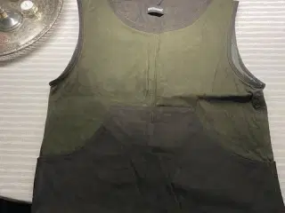 Skindvest (L) - kraftig/lækker - Oliven grøn/brug