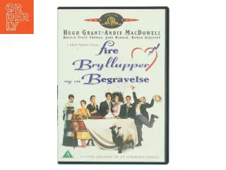 fire bryllupper og en begravelse med Hugh Grant (DVD)