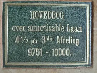 hovedbog over amortisable laan 4 1/2 pct. 3 die , 