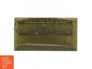 Gammel brevholder i udsmykket messing (str. 19 x 10 x 14 cm)