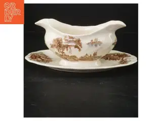 Gravy båd med tallerken fra Johnson Brothers (str. 24 cm)