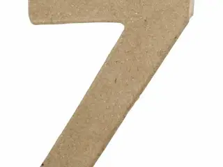 Tal, 7, H: 10 cm, B: 7,4 cm, tykkelse 1,7 cm, 1 stk.