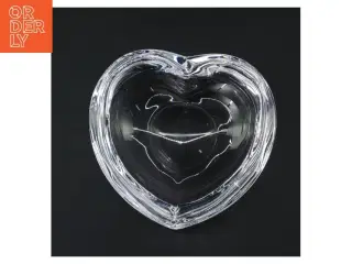 Glashjerte formet skål (str. Ø 14 cm)