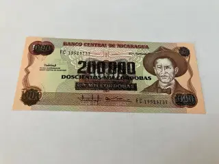 200000 Cordobas on 1000 Cordobas Nicaragua 1985