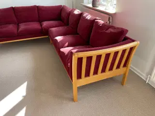 Hjørnesofa 6 pers dampet bøg