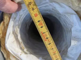 Emhætte flexslange isoleret 2m lang ø 125mm