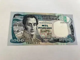 1000 Pesos Colombia 1993