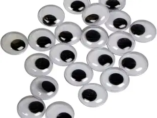 Rulleøjne, uden klæb, diam. 14 mm, 30stk./ 1 pk.