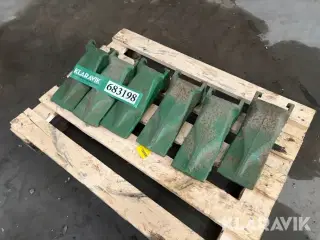 Tænder til skovl 6 styk