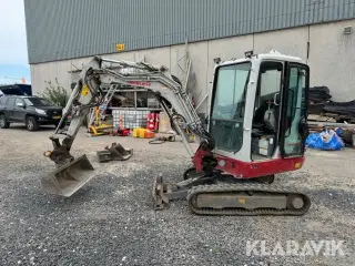 Minigraver Takeuchi TB225 Compact Excavator med ki