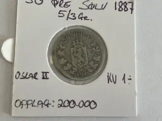 50 Øre 1887 Norge