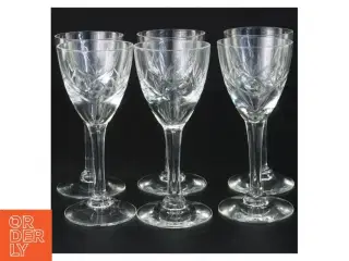 6 krystal vinglas (str. 12 og en halv x 6 cm)