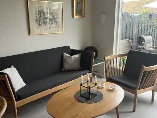 FDB sofa, stol, sofabord
