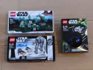 Forskellige uåbne Lego Star Wars sæt
