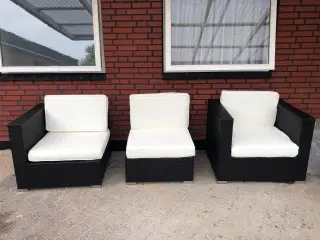 Havemøbler/ lounge modul med hynder
