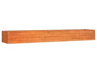 Højbed 400x80x45 cm cortenstål rustfarvet