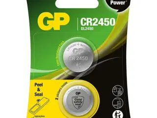 GP knapcelle Lithium CR2450 Safety seal 2-pak